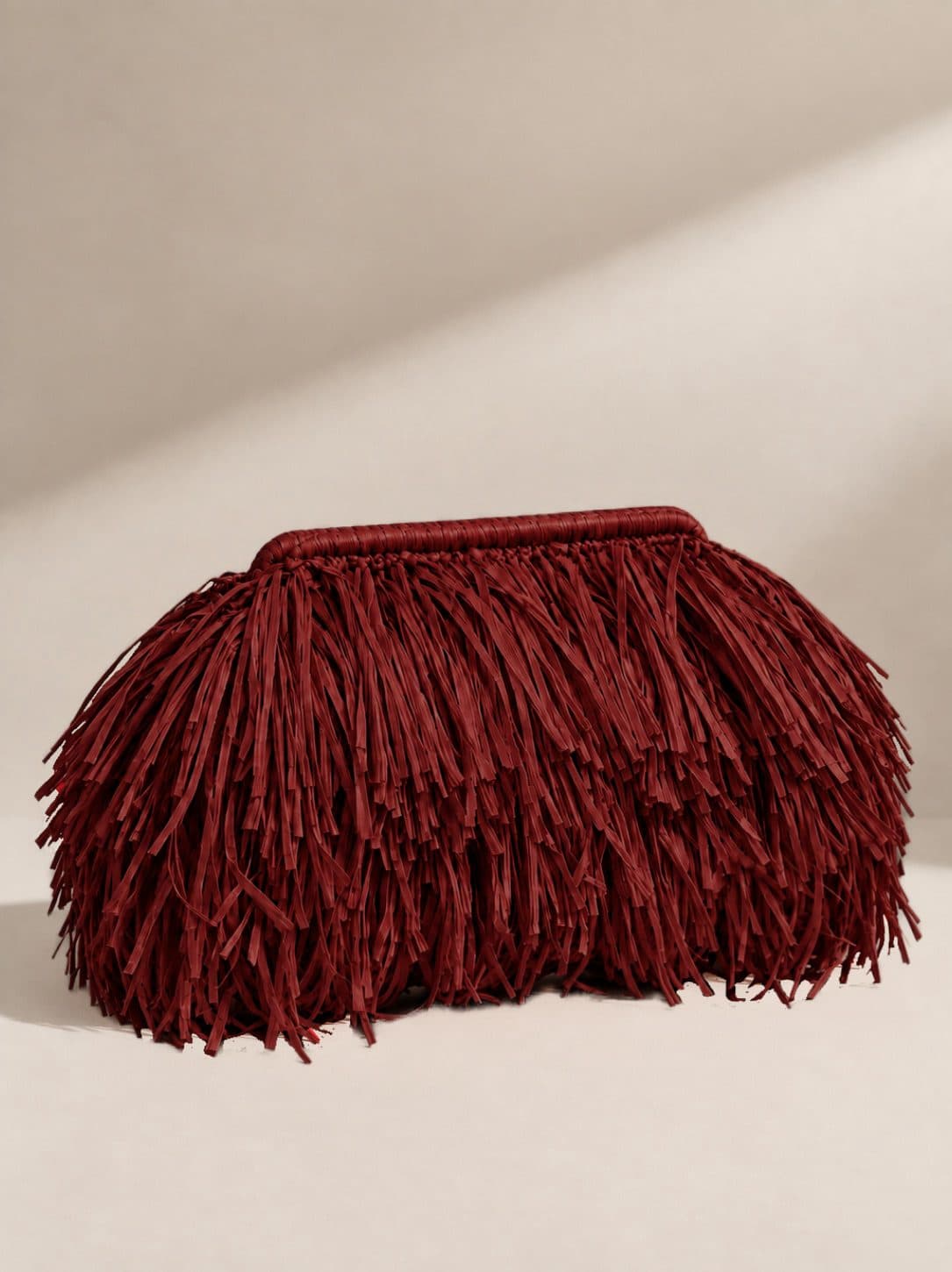Maxi Rafya Luma Clutch