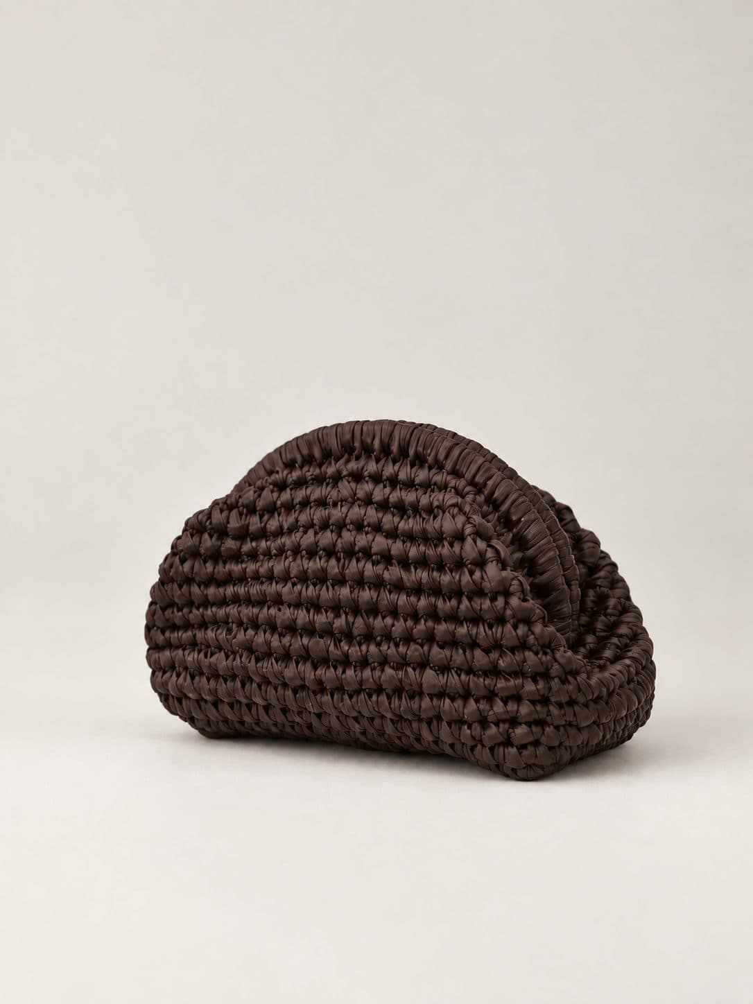 Deri Oval Clutch