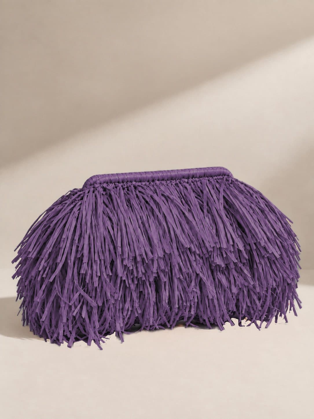 Maxi Rafya Luma Clutch
