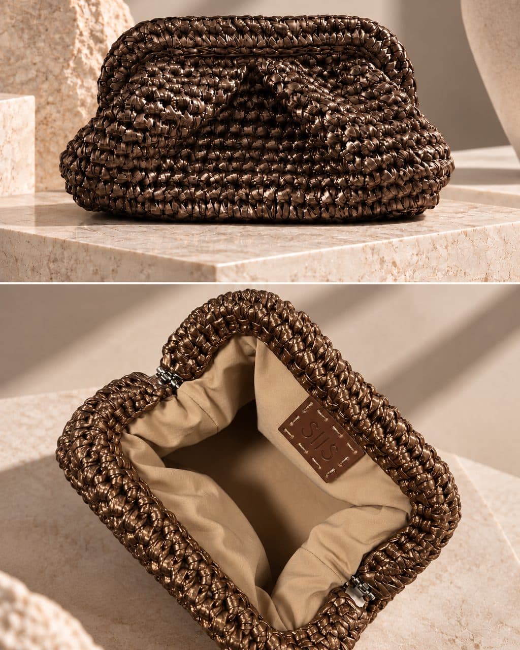 Metalik Klasik Clutch — 3