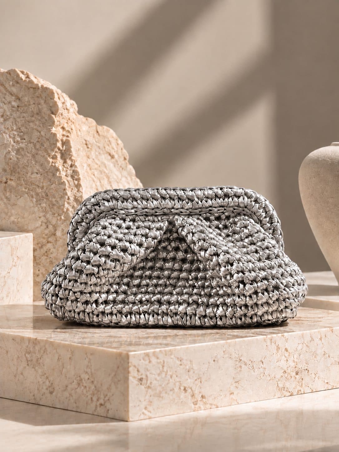 Mini Metalik Klasik Clutch