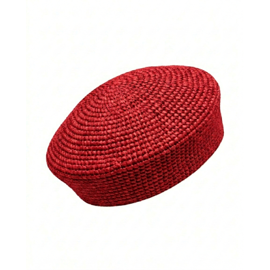 Raffia Pillbox Hat