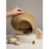 Raffia Pillbox Hat