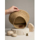 Raffia Pillbox Hat